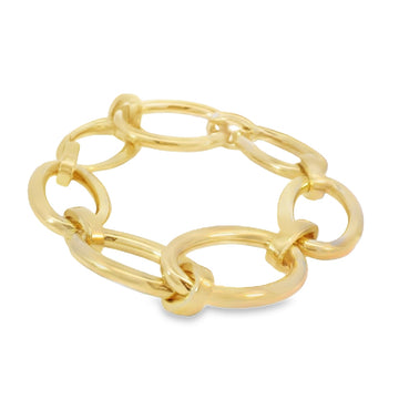 18kt Yellow Gold Oval Link Bracelet