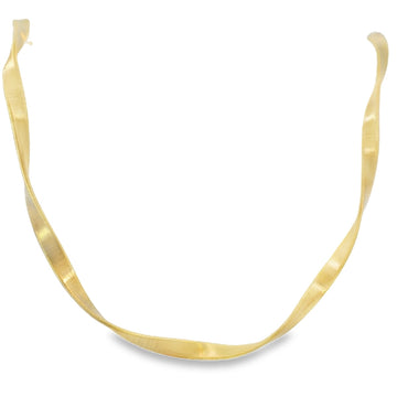 18kt Yellow Gold 17 Inch Twisted Necklace