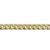 10kt Yellow Gold 5.35mm Hollow Open Curb Chain Bracelet