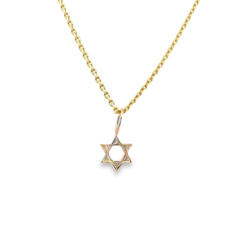 14kt Yellow Gold Mini Star of David 5.75MM Pendant