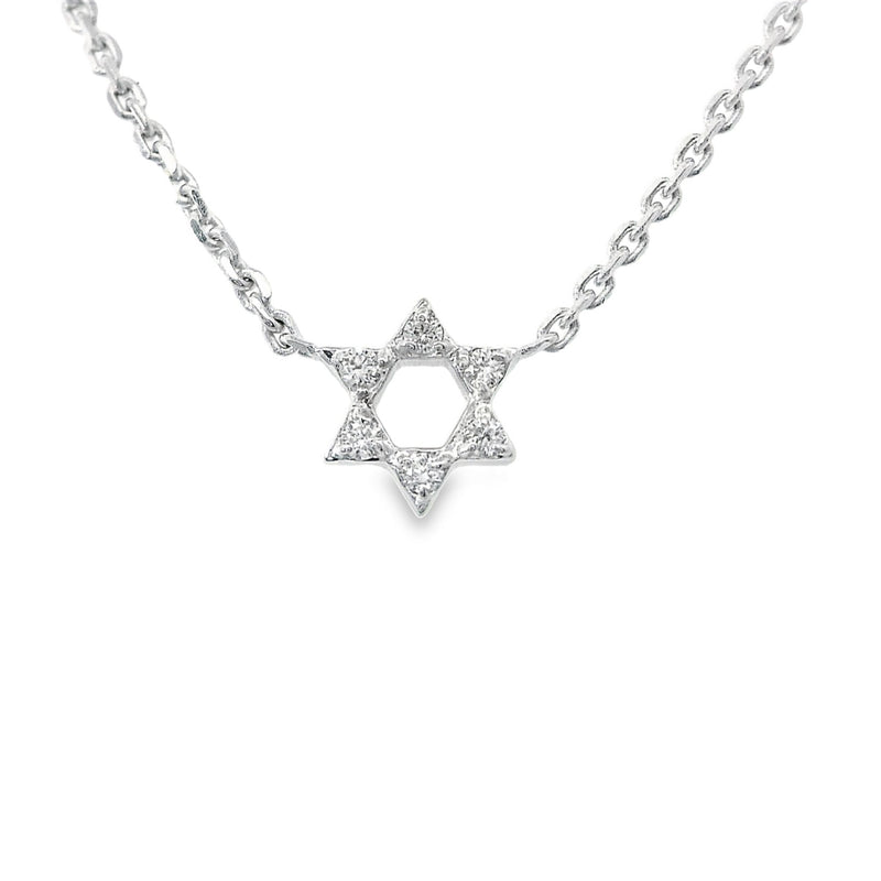 14kt Gold Diamond Mini Diamond Star of David