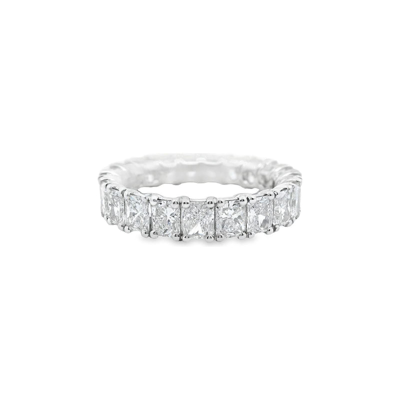 18kt White Gold Radiant Diamond Eternity Ring