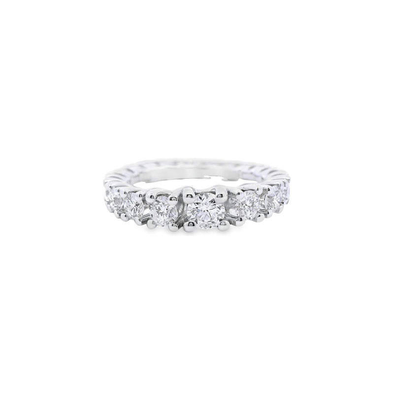 18kt White Gold Graduated Diamond Eternity Ring