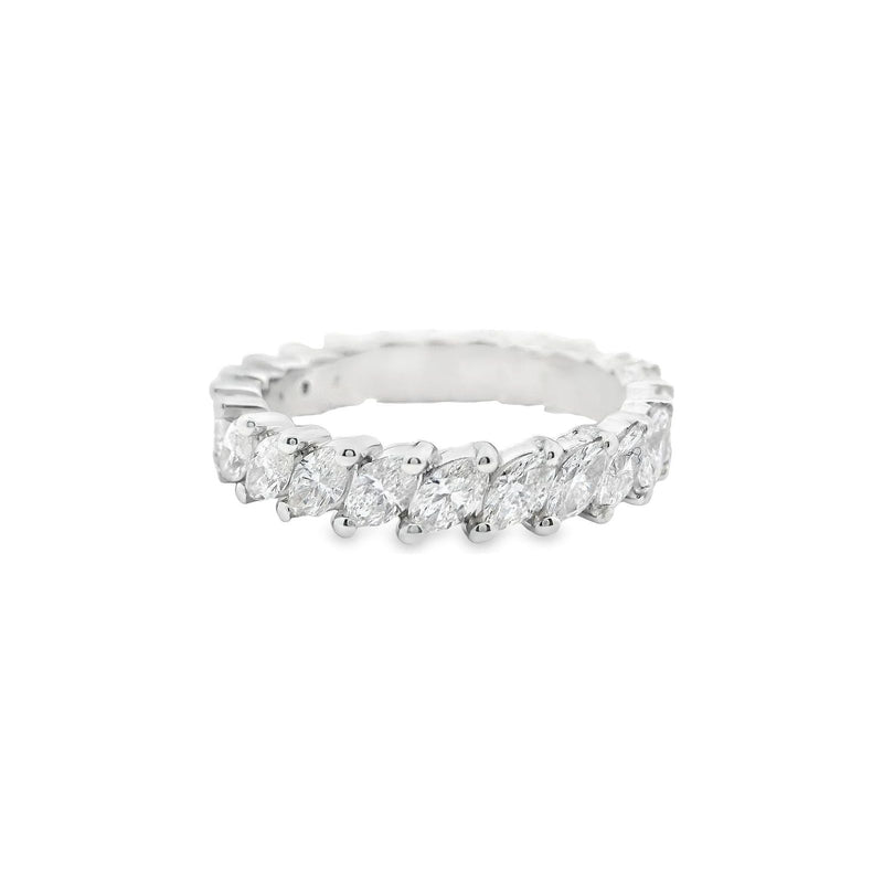 18kt White Gold Marquise Diamond Eternity Band