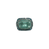 18kt White Gold Dravite Tourmaline Blue Diamond