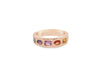 18kt Rose Gold Rainbow Sapphire Gypst Ring