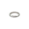 18kt White Gold Rounded Gypsy Set Diamond Gypsy Ring