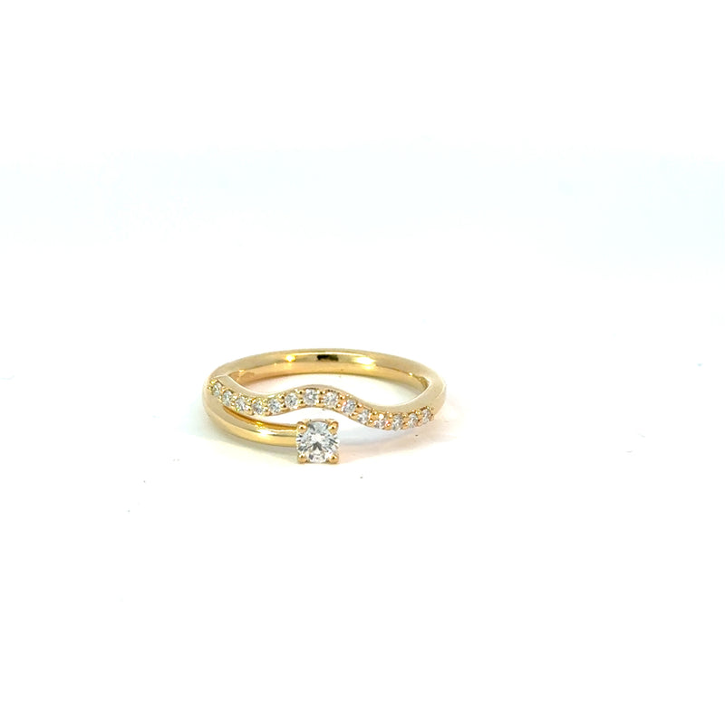18kt Yellow Gold Squiggle Ring