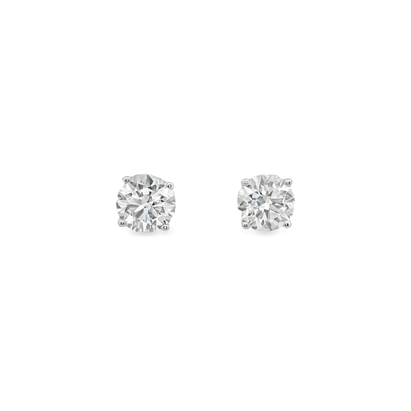 14kt White Gold 4.00ct Lab Grown Diamond Stud Earrings