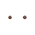 14kt Yellow Gold Re-Crystalized 2.36ct Rubies Studs Earrings