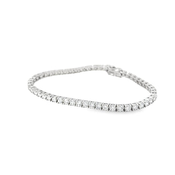 14kt White Gold 4.93ct Lab Grown Diamond Tennis Bracelet