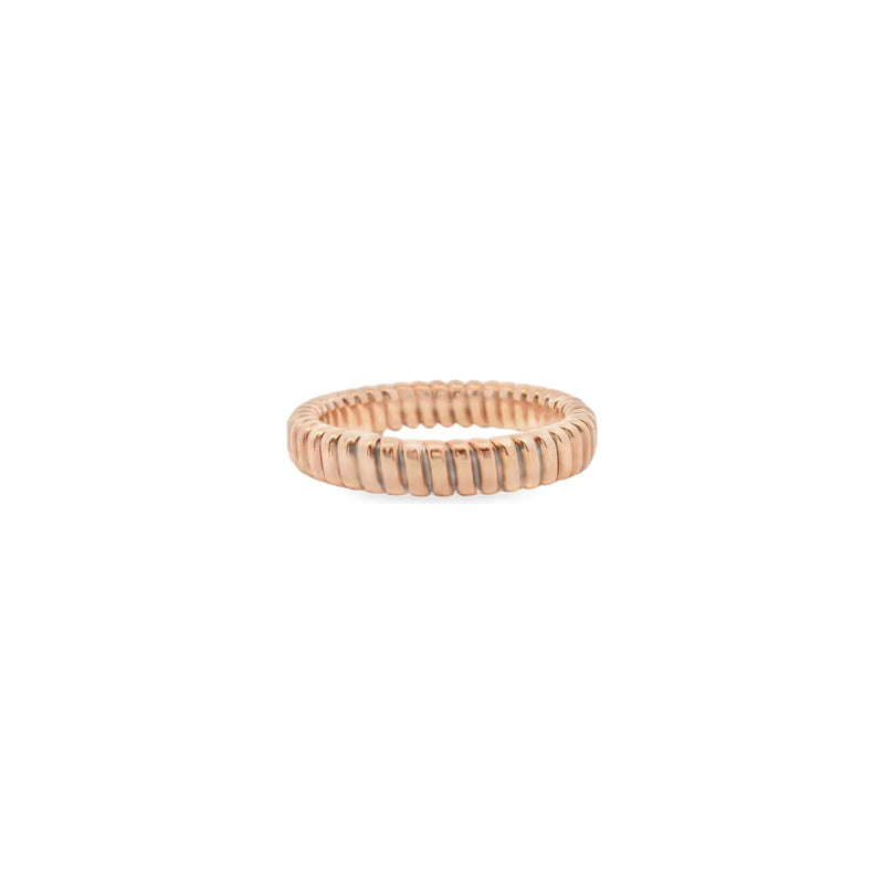 18kt Pink Gold 3.7MM Flex Coil Ring