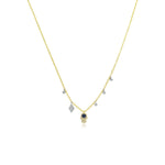 14kt Yellow Gold Dainty Hamsa Necklace