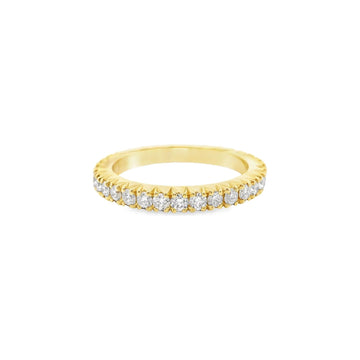 18kt Yellow Gold 1.9MM Optic Jacket Diamond Eternity Band