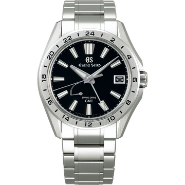Grand Seiko Titanium Black Dial Spring Drive GMT SBGE283