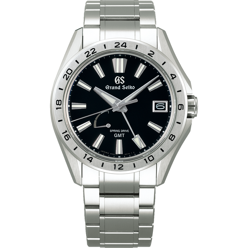 Grand Seiko Titanium Black Dial Spring Drive GMT SBGE283