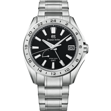 Grand Seiko Titanium Black Dial Spring Drive GMT SBGE283