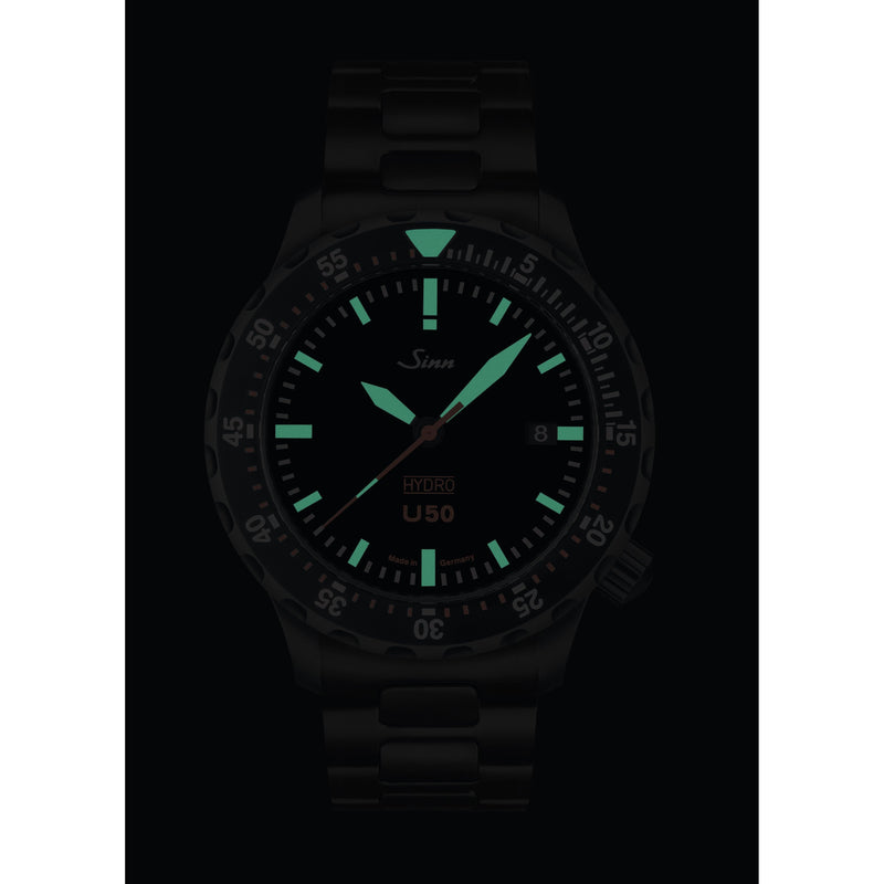 Sinn U50 Hydro S Diving Watch 1051.020 H Bracelet