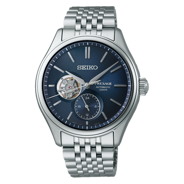 Seiko Presage Classic Series Ai-Iro Blue Open heart SPB527