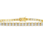 18kt Yellow Gold 8.50ct Diamond Tennis Bracelet