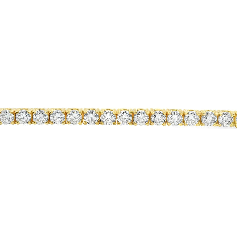 18kt Yellow Gold 8.50ct Diamond Tennis Bracelet