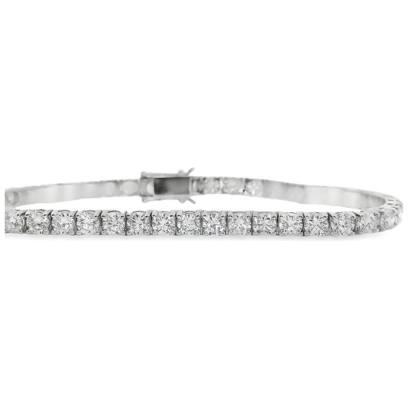 18kt White Gold 8.72ct Diamond Tennis Bracelet