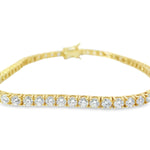 18kt Yellow Gold 4.65ct Diamond Tennis Bracelet