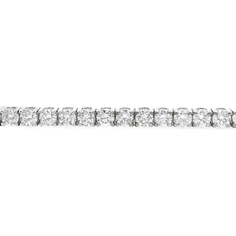 18kt White Gold 8.62ct Diamond Tennis Bracelet