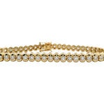 18kt Yellow Gold 3.45ct Diamond Tennis Bracelet