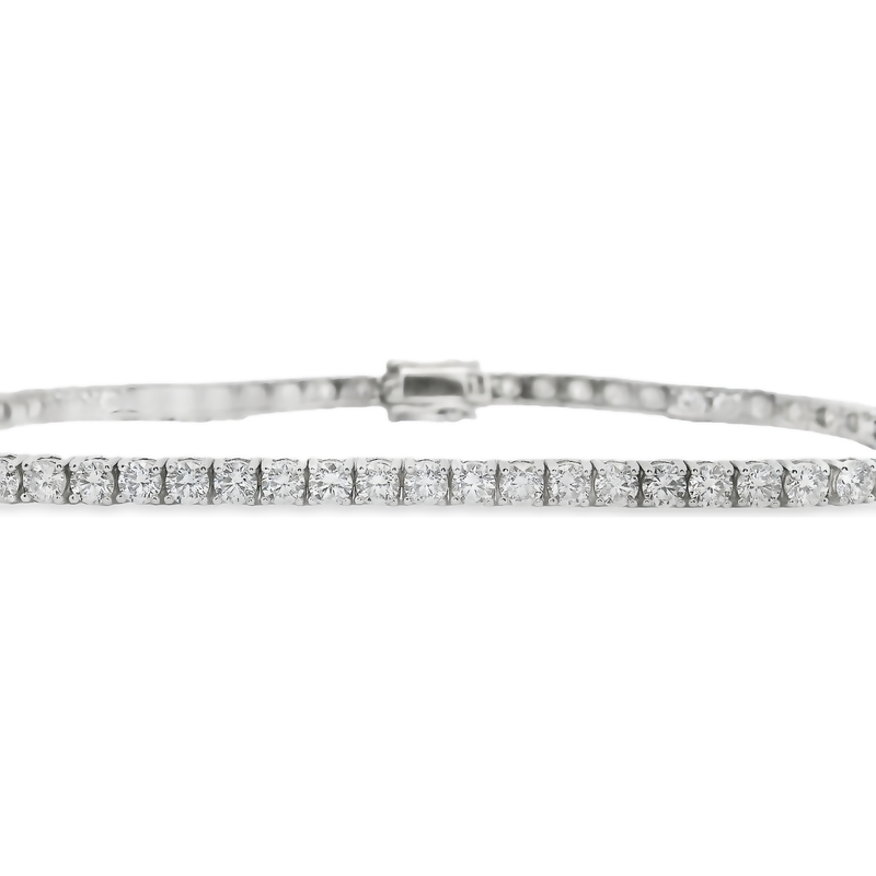 18kt White Gold 5.62ct Diamond Tennis Bracelet