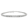 18kt White Gold 3.31ct Diamond Tennis Bracelet