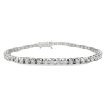 18kt White Gold 3.31ct Diamond Tennis Bracelet