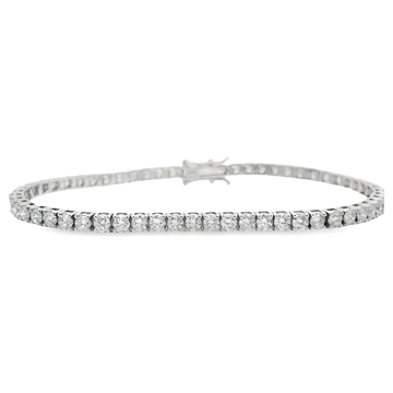 18kt White Gold 4.78ct Diamond Tennis Bracelet