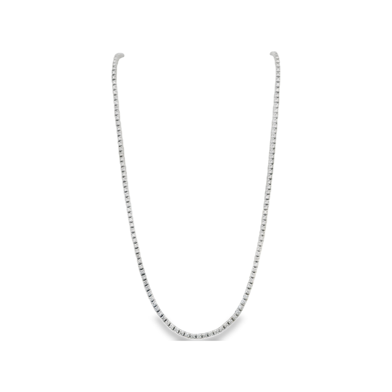 18kt White Gold 2.11ct Diamond Tennis Necklace