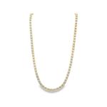 18kt Yellow Gold 7.46ct Diamond Tennis Necklace