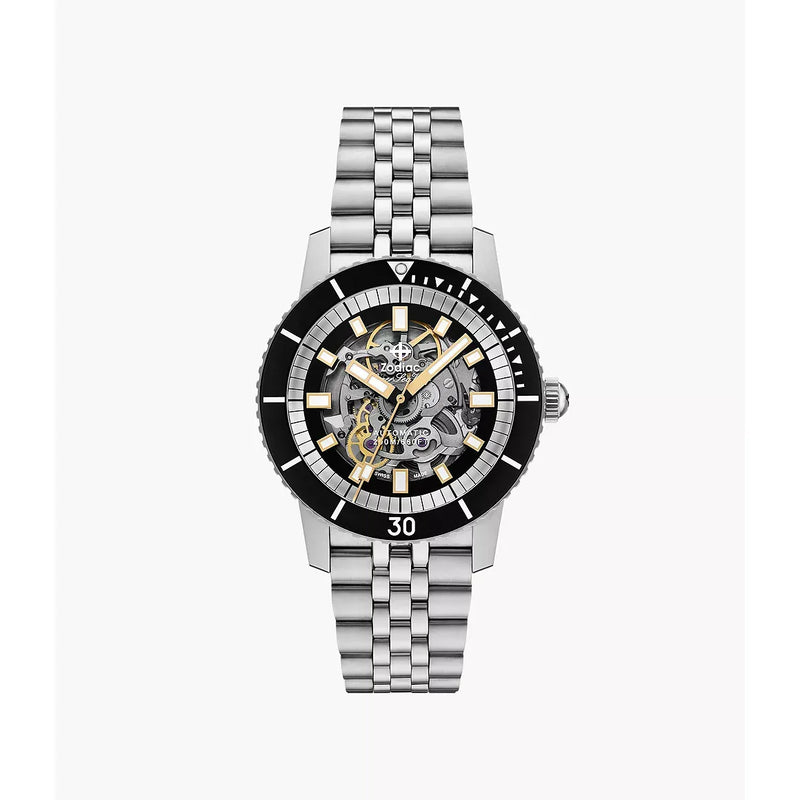 Zodiac Compression Diver Stainless Steel Watch ZO9319