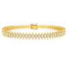 18kt Gold Medium Diamond Spike Bracelet