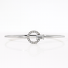 18kt White Gold 11.5mm Circle Diamond Bracelet