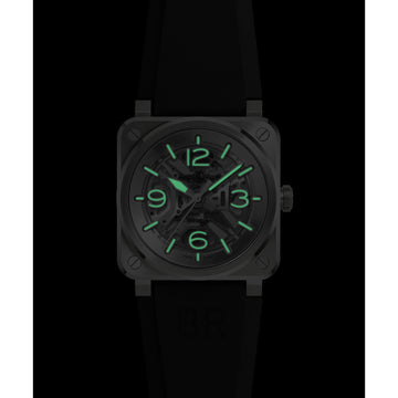 Bell & Ross BR 03 Skeleton Steel BR03A-BL-SKST/SRB