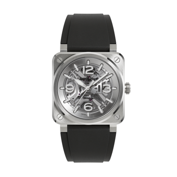 Bell & Ross BR 03 Skeleton Steel BR03A-BL-SKST/SRB