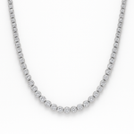 18kt Gold Illusion Setting 16" Diamond Tennis Necklace