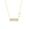 14kt Yellow Gold Diamond Love Plate Necklace