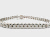 18kt White Gold 3.45ct Diamond Tennis Bracelet