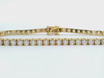 18kt Yellow Gold 6.15ct Diamond Tennis Bracelet