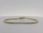 18kt Yellow Gold 4.78ct Diamond Tennis Bracelet