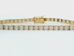 18kt Yellow Gold 8.50ct Diamond Tennis Bracelet