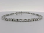 18kt White Gold 3.31ct Diamond Tennis Bracelet