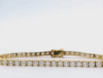 18kt Yellow Gold 7.53ct Diamond Tennis Bracelet