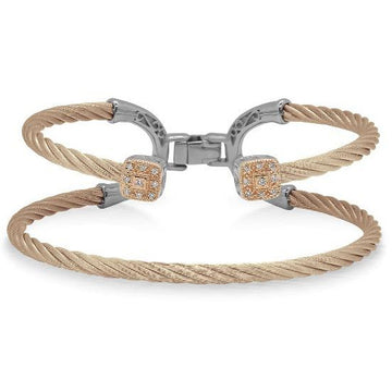 18kt Stainless Steel Split Bangle