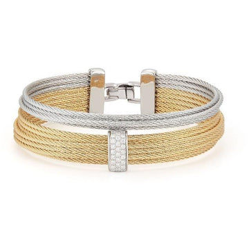 18kt Stainless Steel 2 Row Stack Bracelet